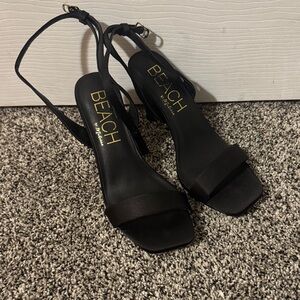 Beach by Matisse Black Heeled Sandals